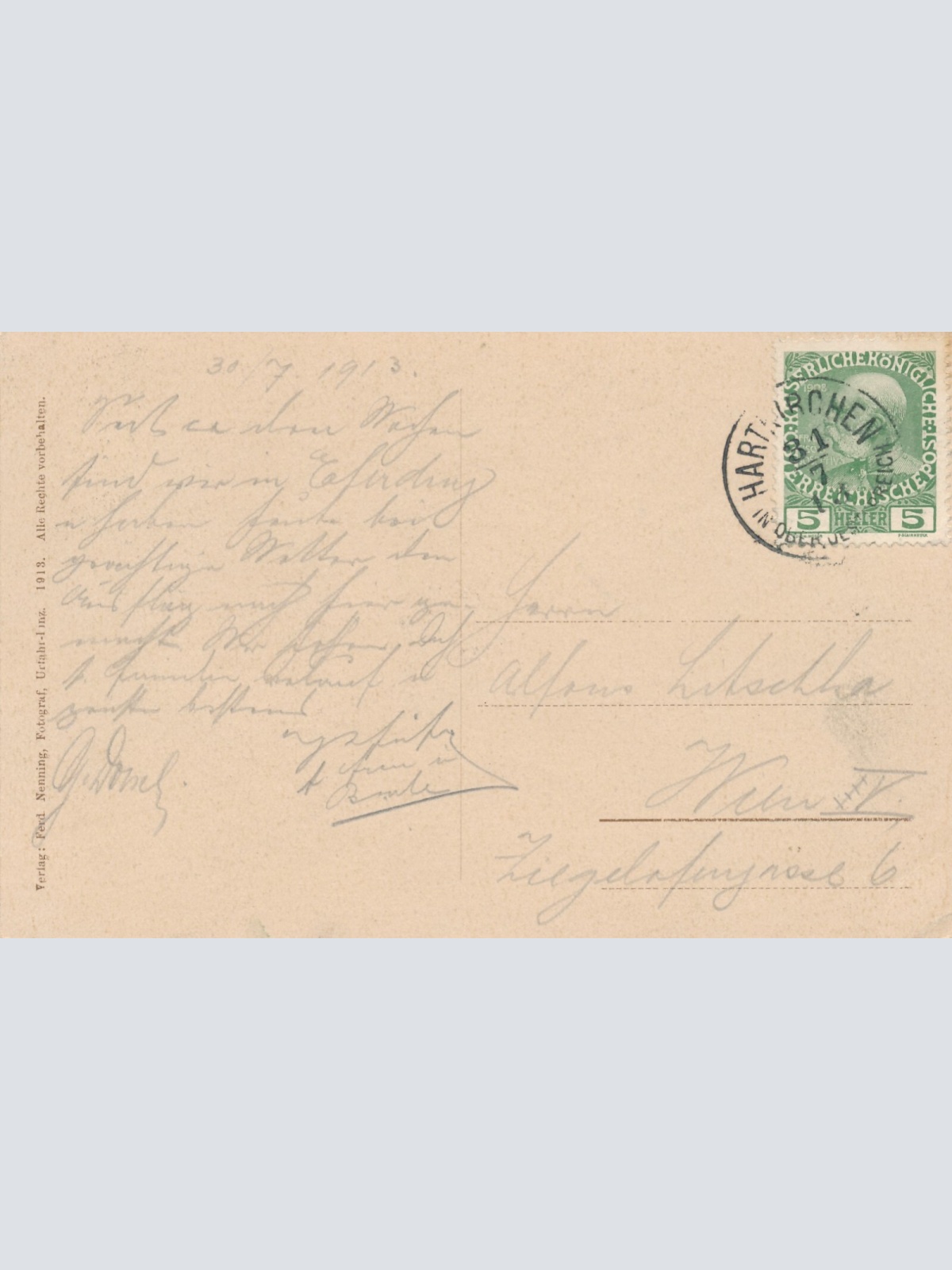 AK vom Zieglers Gasthaus mit Eisenbad Oberösterreich (7472)