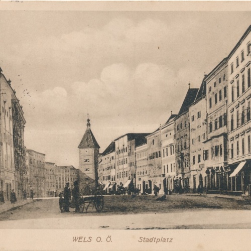 AK aus Wels Stadtplatz Oberösterreich (7458)