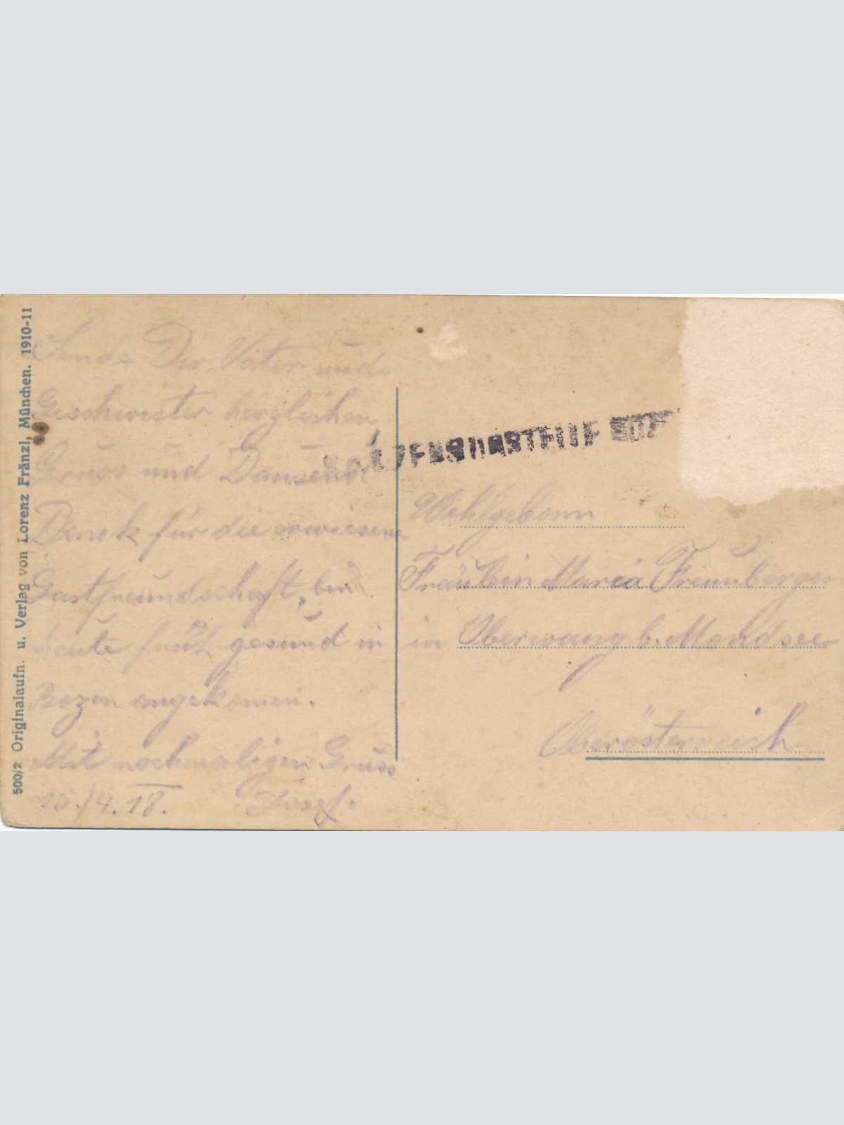 AK aus Gries - Bozen und Rosengarten Italien (7064)