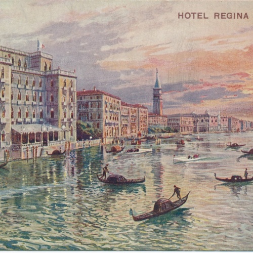 AK aus Venezia mit Hotel Regina Italien (7069)
