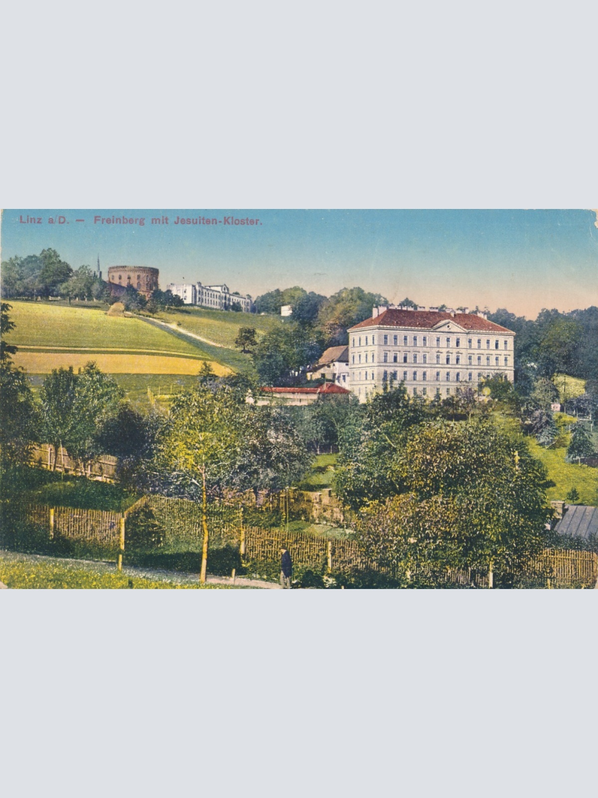 AK aus Linz an der Donau mit Kloster Oberösterreich (7057)