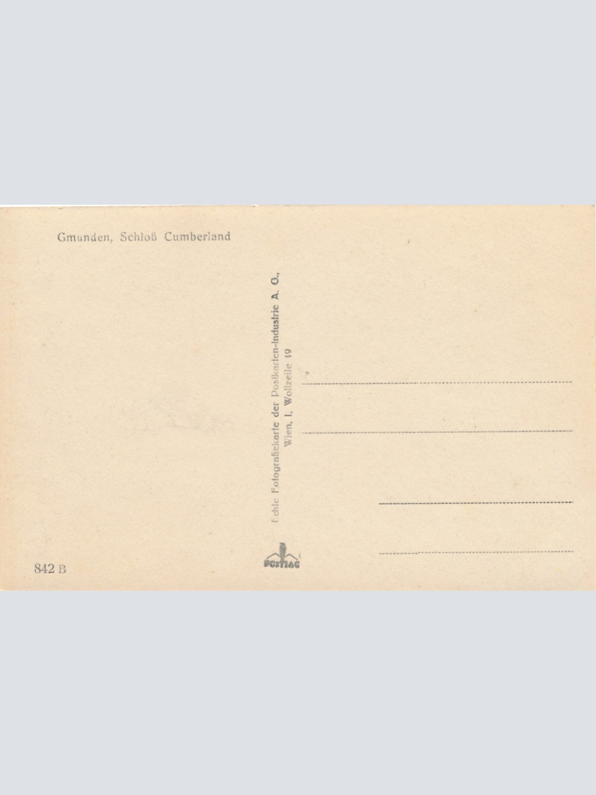 AK aus Gmunden mit Schloss Cumberland Oberösterreich (7690)