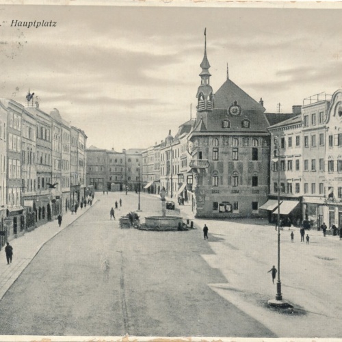 AK aus Ried Hauptplatz Oberösterreich (7693)