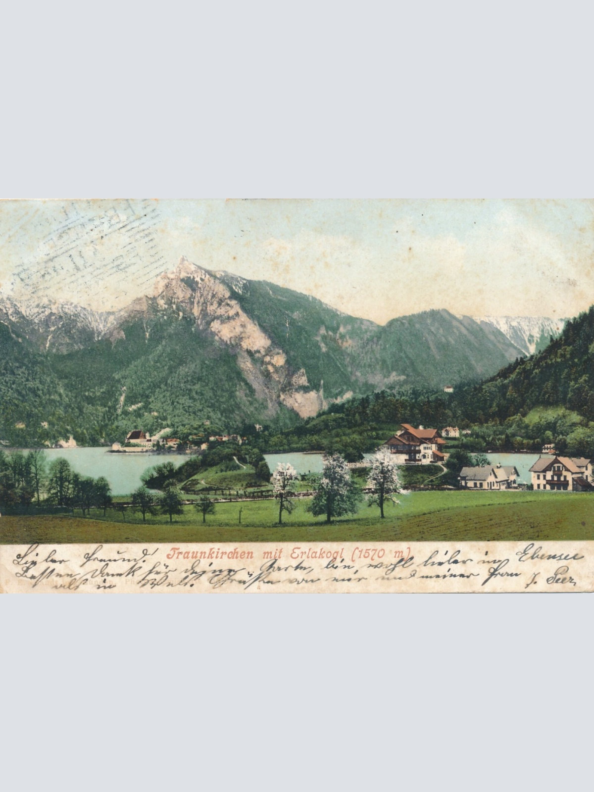AK aus Traunkirchen mit Erlakogl Oberösterreich (7678)