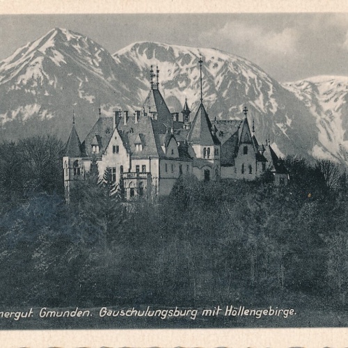 AK aus Gmunden mit Schloss Oberösterreich (7700)