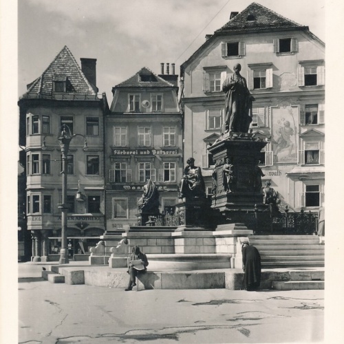 AK aus Graz Erzherzog Johan Denkmal Steiermark (7155)