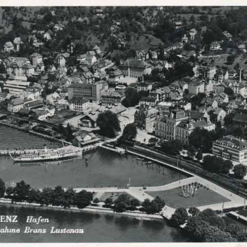 AK aus Bregenz Hafen Fliegeraufnahme Vorarlberg (7718)