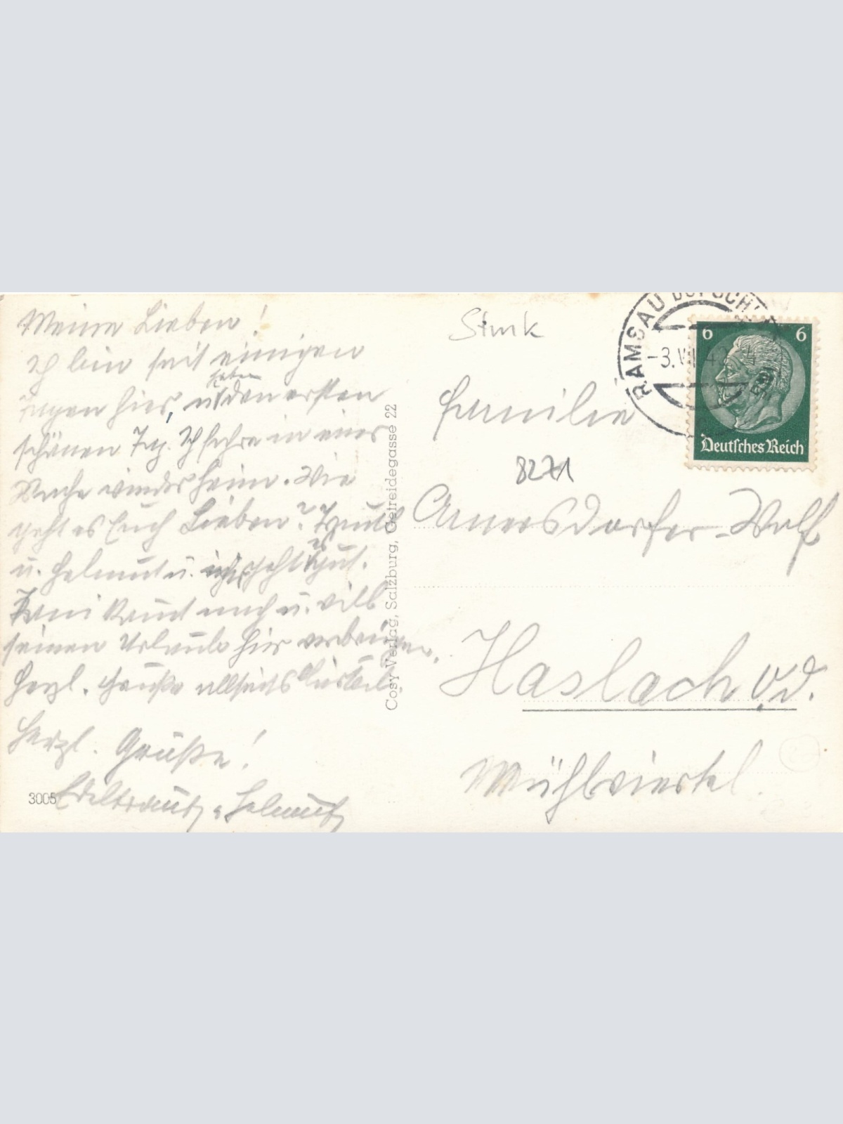 AK aus Ramsau mit Dachstein Steiermark (7158)