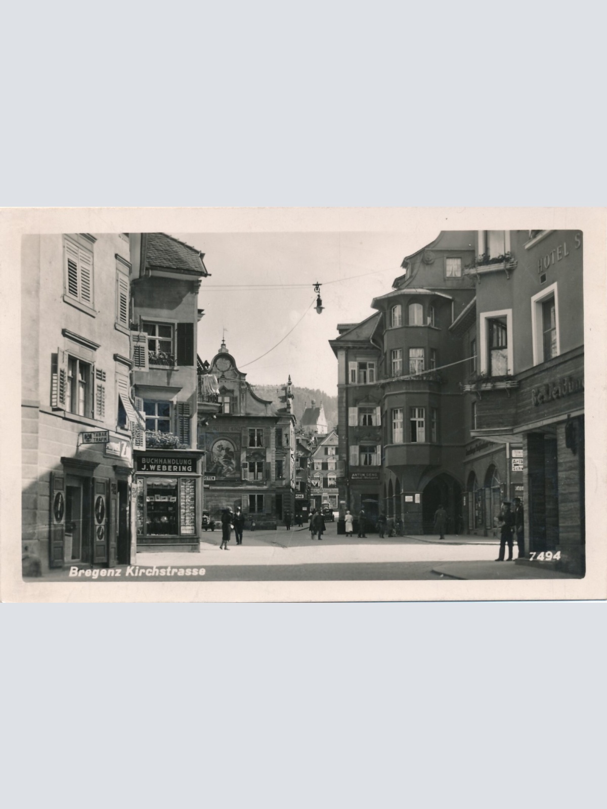 AK aus Bregenz Kirchenstrasse Vorarlberg (7716)