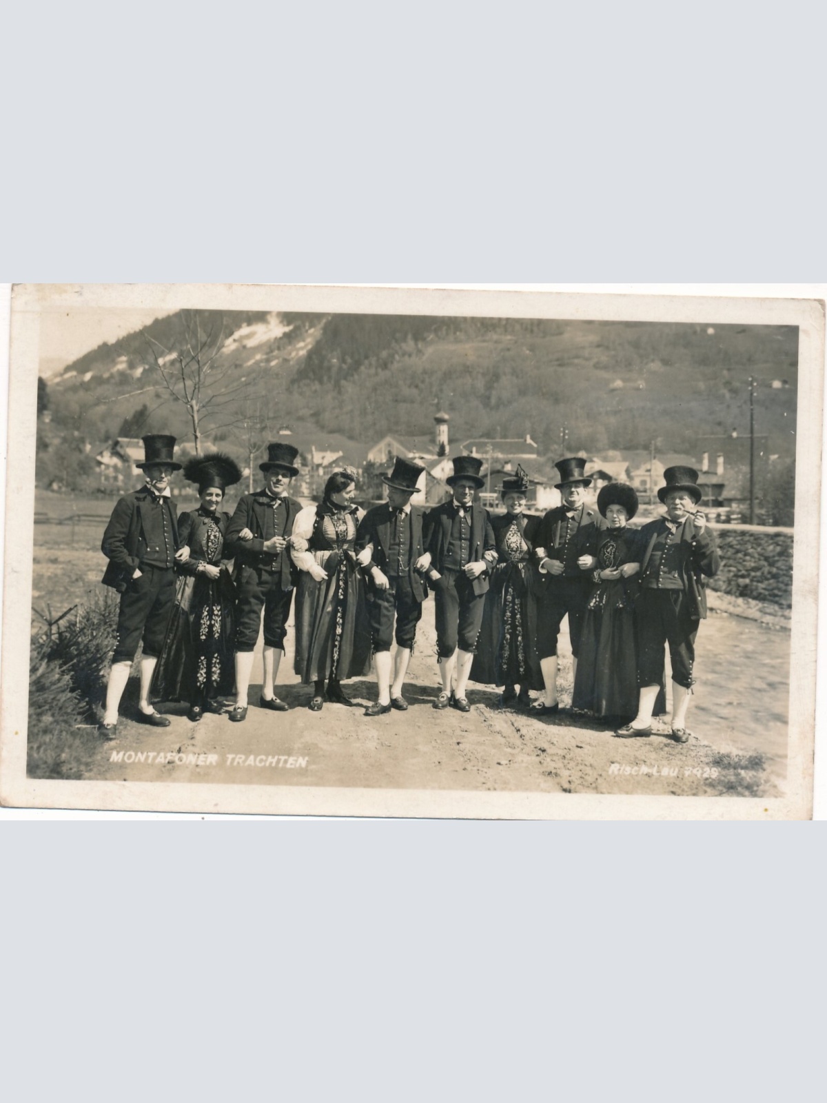 AK von den Montafoner Trachten Vorarlberg (7709)