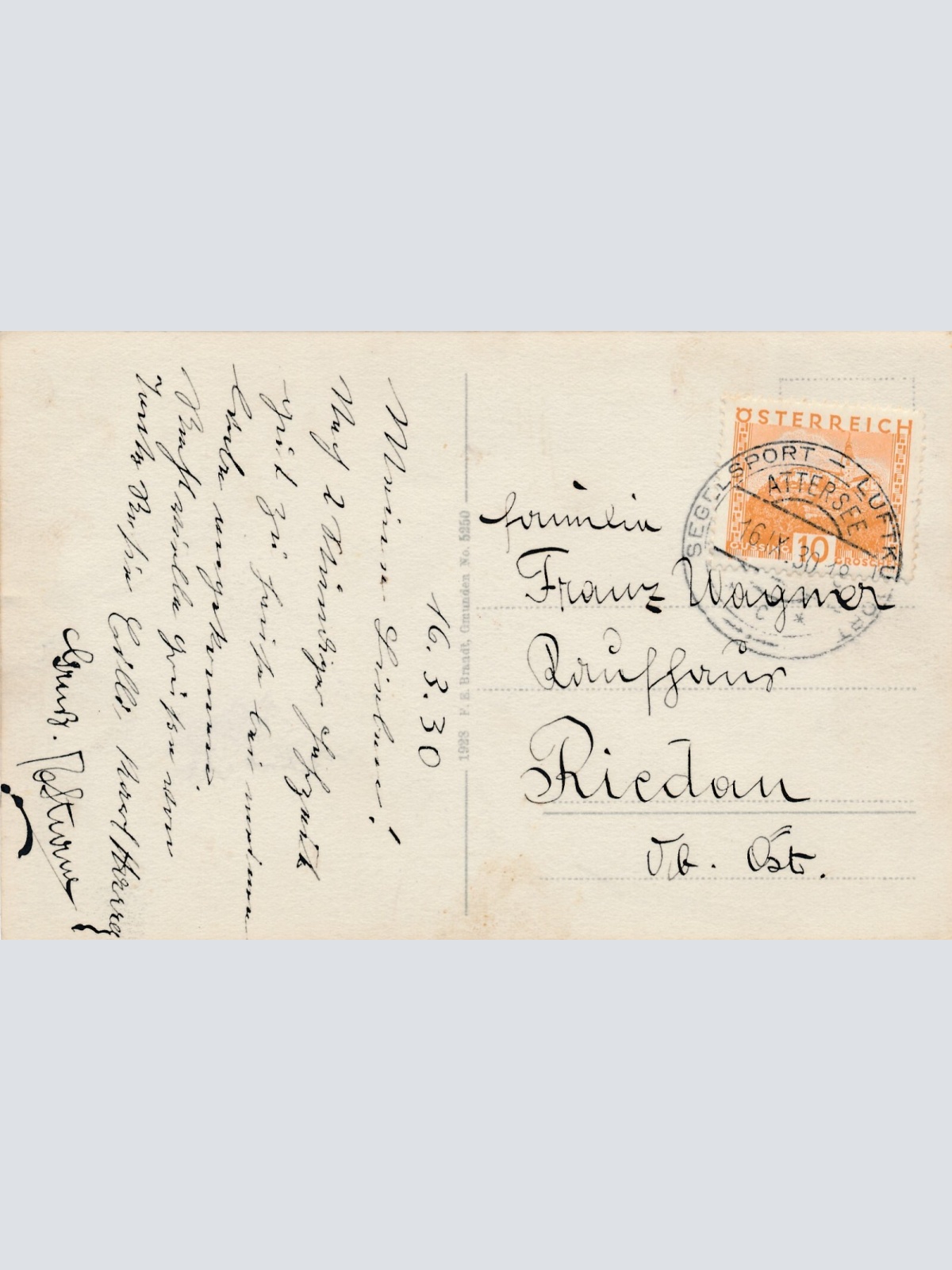 AK aus Attersee Oberösterreich (7645)