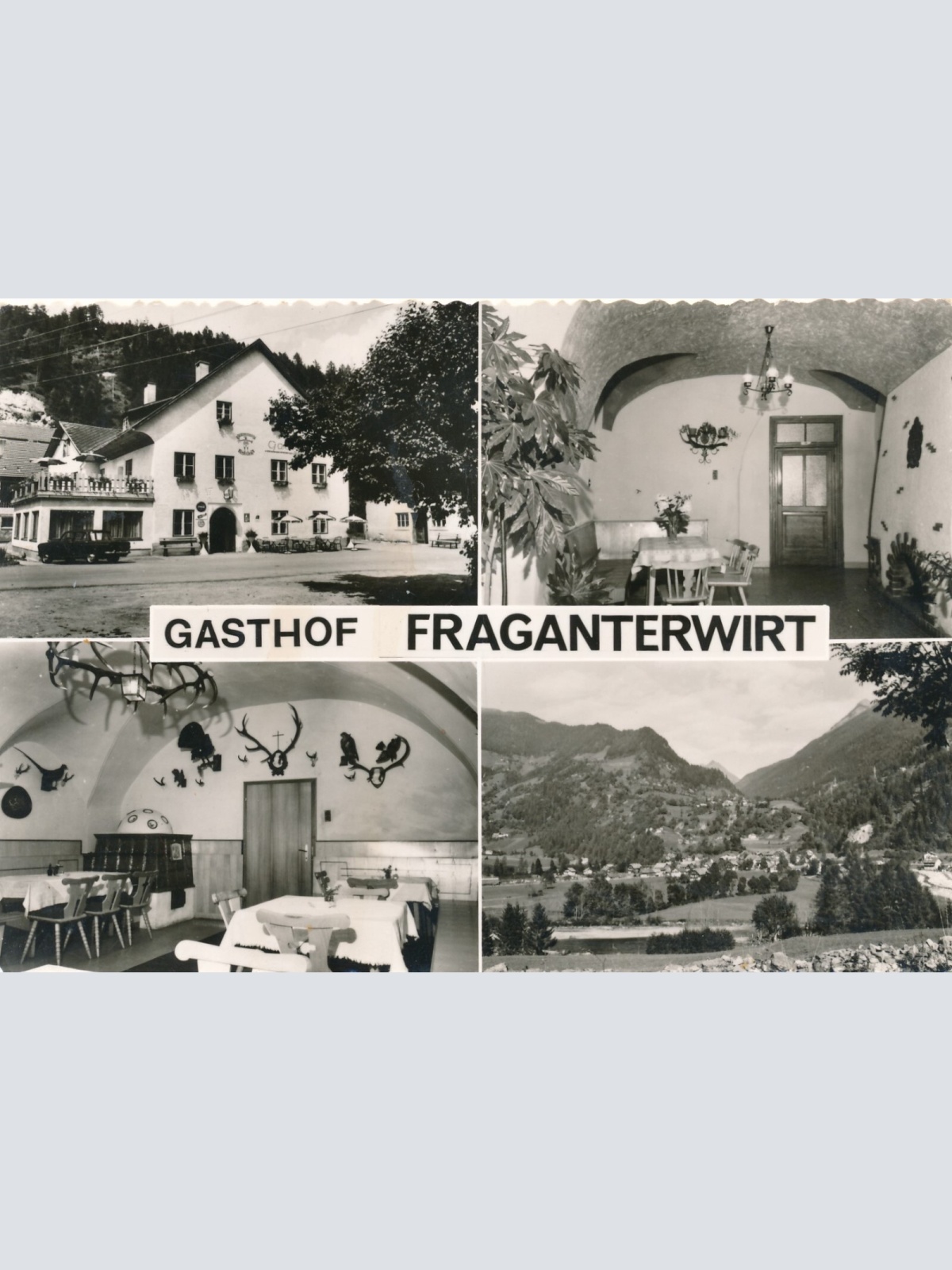 AK aus Flattach mit Gasthof Fraganterwirt Kärnten (7096)