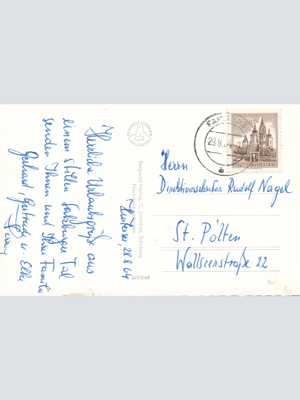 AK aus Oberasch bei Hintersee Salzburg (7078)