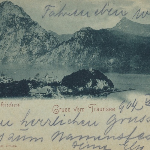 Mondschein - Karte aus Traunkirchen mit Traunsee Oberösterreich (7673)