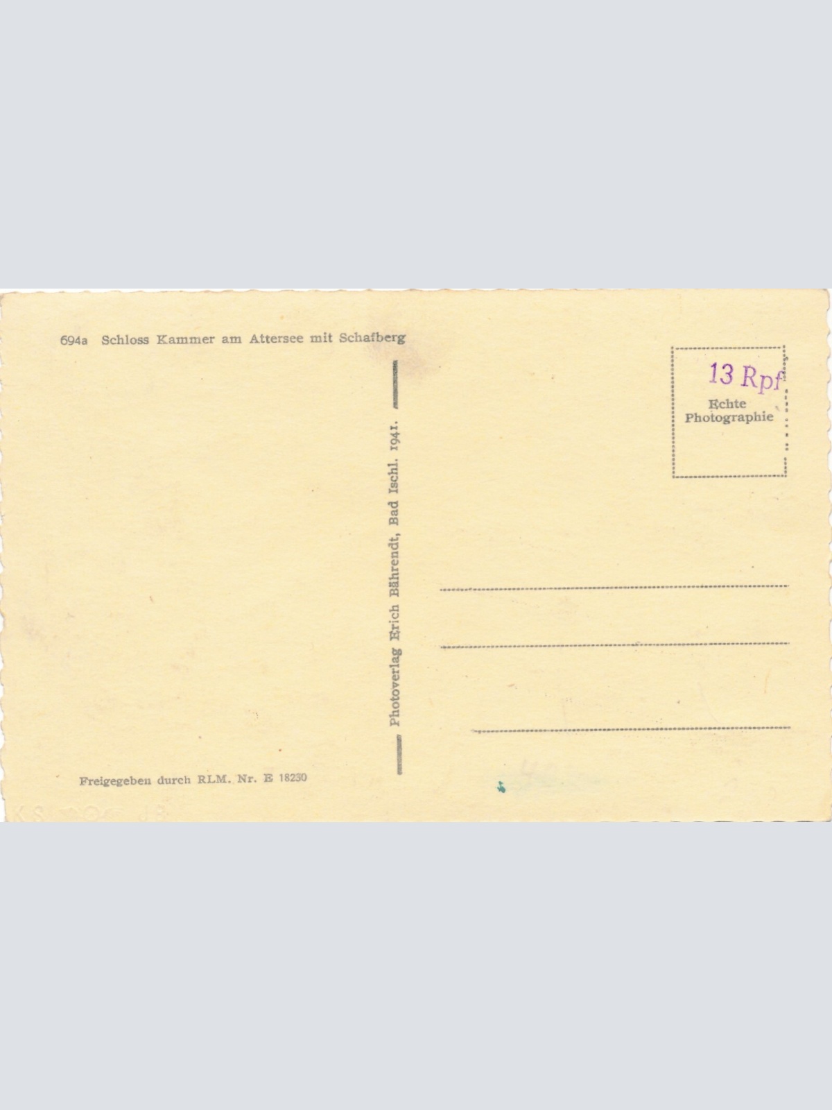 AK aus Kammer am Attersee Oberösterreich (7662)