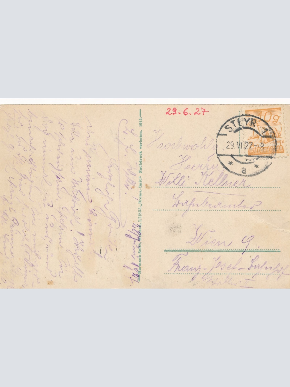 AK, Steyr, Ansicht vom Tabor aus, Oberösterreich (S2077)