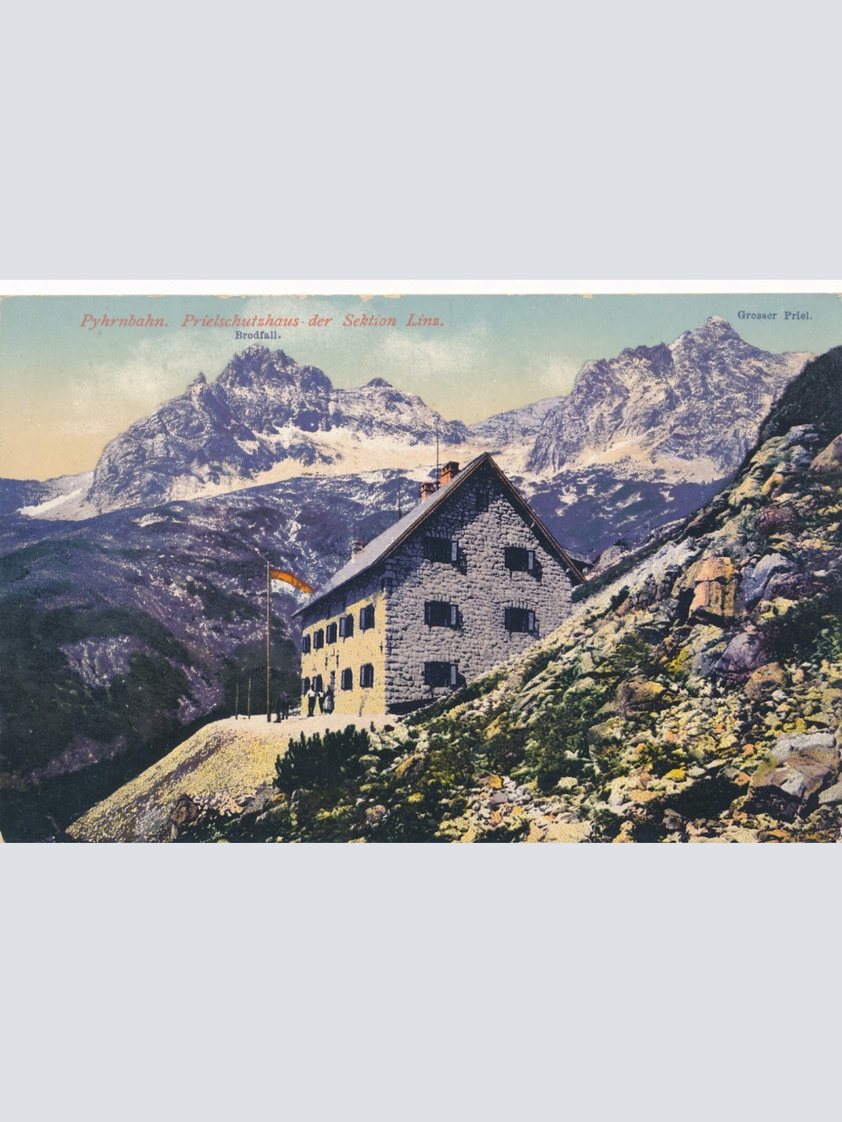 AK, Pyhrnbahn, Prielschutzhaus der Sektion Linz, Oberösterreich (S2067)