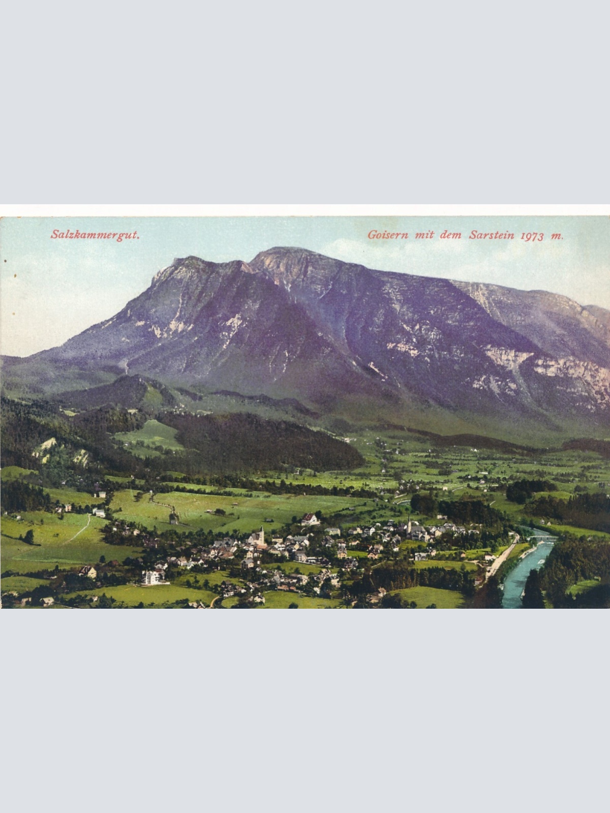 AK, Salzkammergut, Goisern mit dem Sarstein, Oberösterreich (S2068)