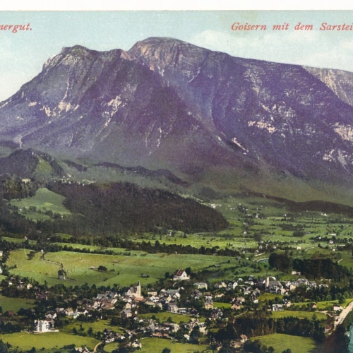 AK, Salzkammergut, Goisern mit dem Sarstein, Oberösterreich (S2068)