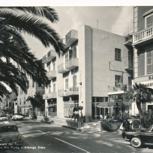 AK aus Laigueglia mit Oldtimer Italien (7728)