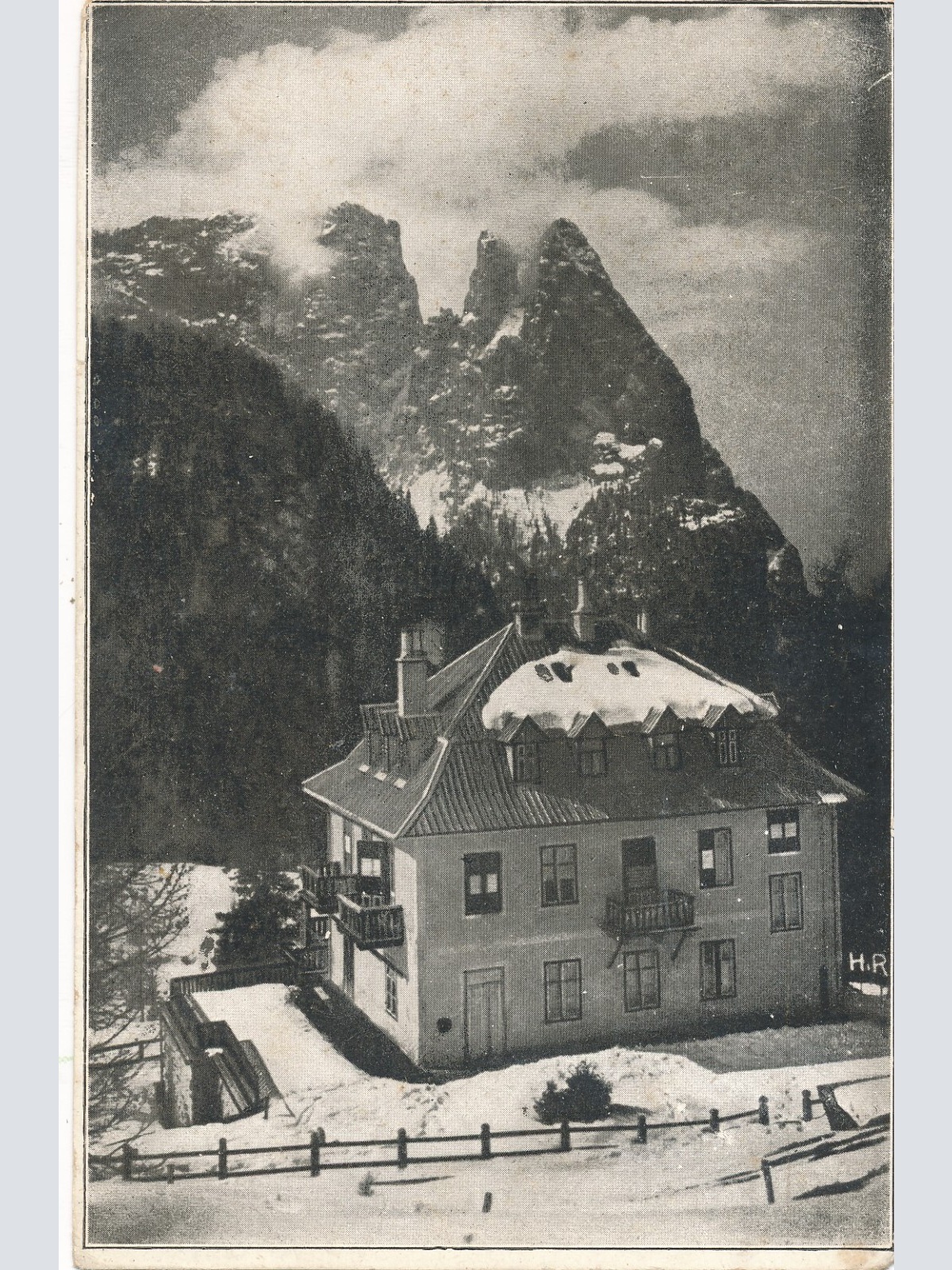 AK aus Casa di Frommer con Sciliar Italien (7744)