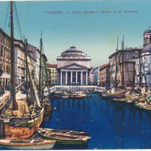 AK aus Trieste mit Schiff Italien (7739)