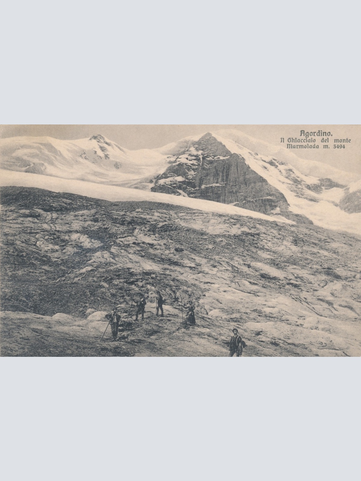 AK aus Agordino Bergwanderung Italien (7735)