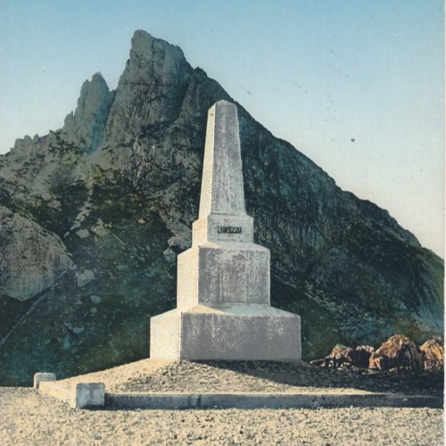 AK Obelisk am Falzaregopass Italien (7749)