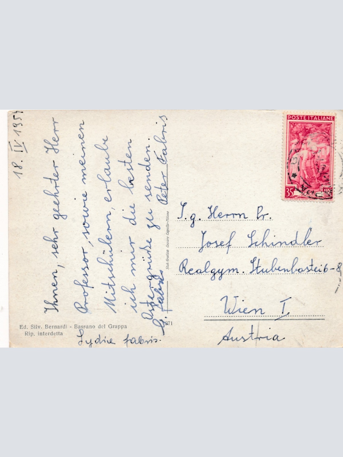 AK aus Bassano del Grappa il Ponte vecchio Italien (7756)