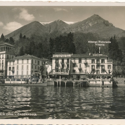 AK aus Lago di Como Cadenabbia mit Hotel Cadenabbia Italien (7757)