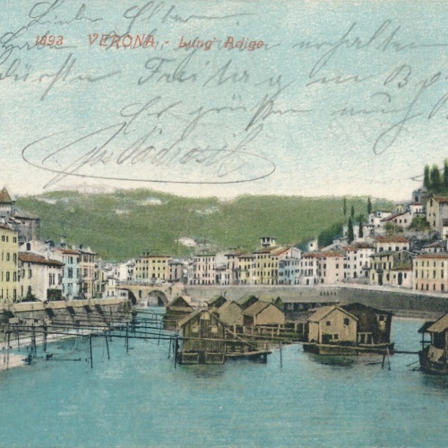 AK aus Verona Lung Adige Italien (7759)