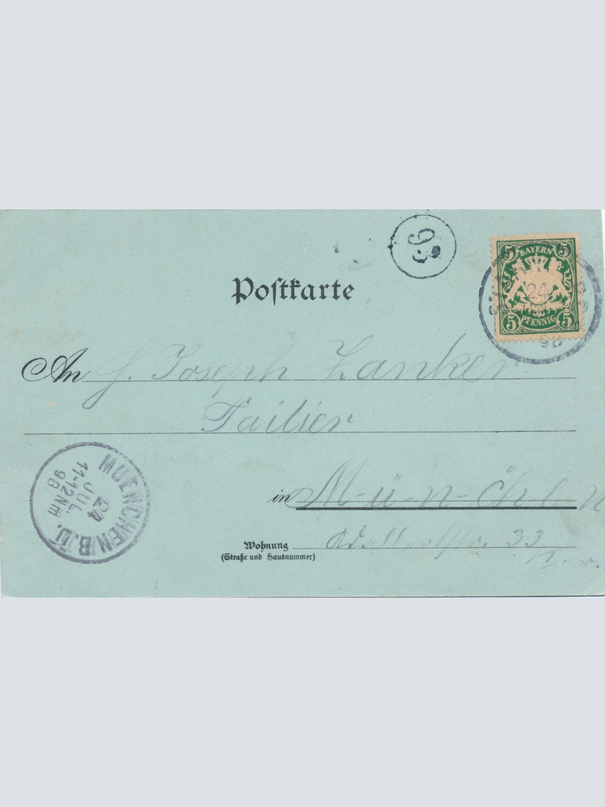 Mondschein - Karte grüsse vom Starnberger See Bayern (7580)