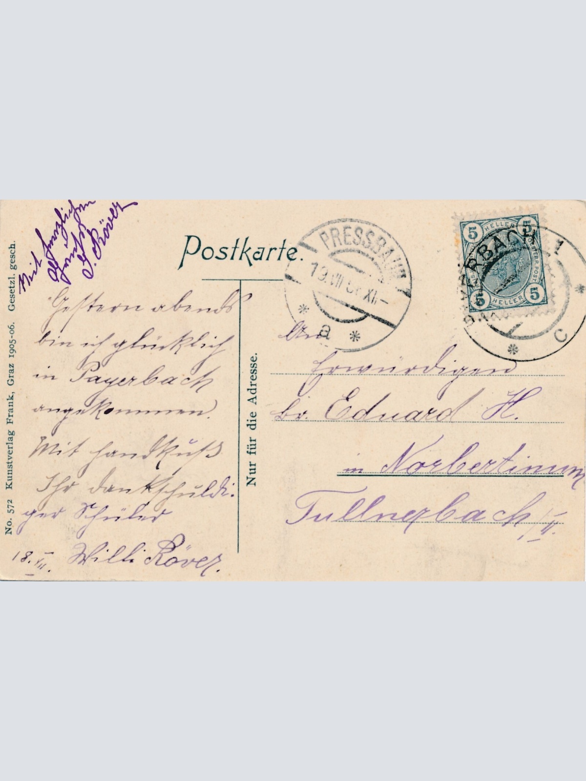 AK aus Payerbach Niederösterreich (7862)