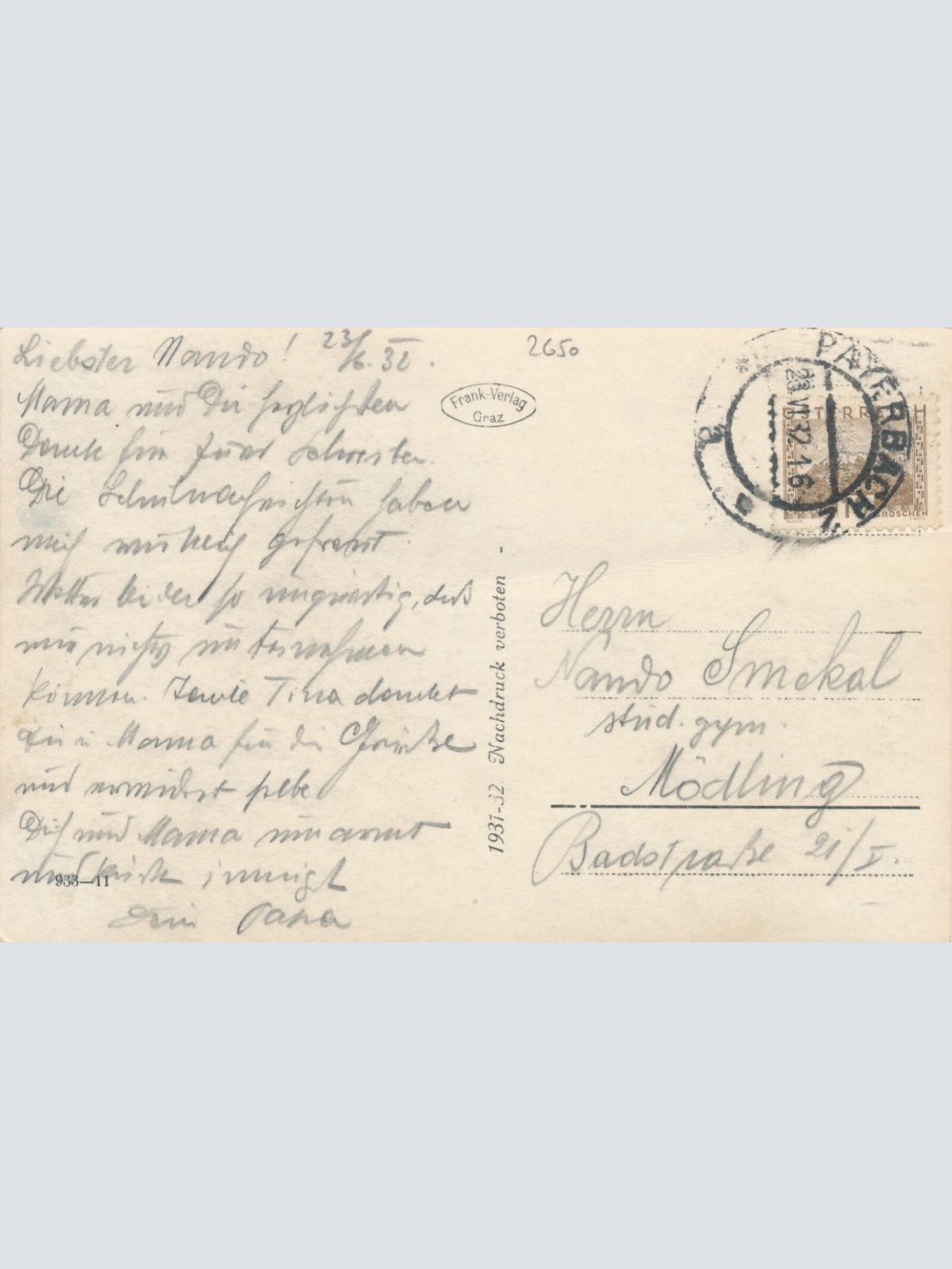 AK aus Payerbach Niederösterreich (7860)