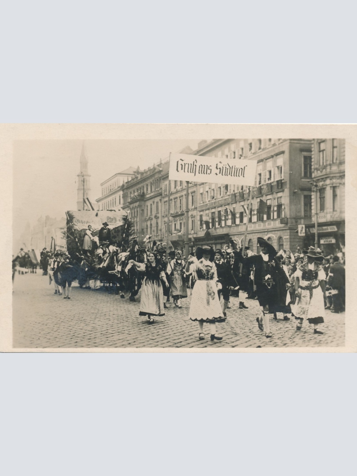 AK aus Wien Sängerfest mit gruppe aus Südtirol (7553)