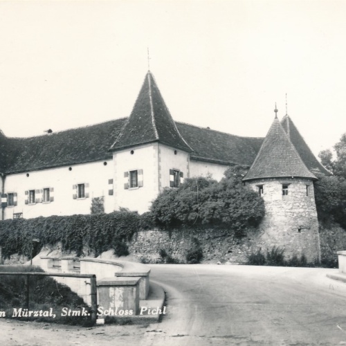 AK aus Mitterdorf mit Schloss Pichl Steiermark (8041)