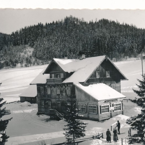 AK aus Mooshuben mit Gasthaus Schweiger Steiermark (8042)