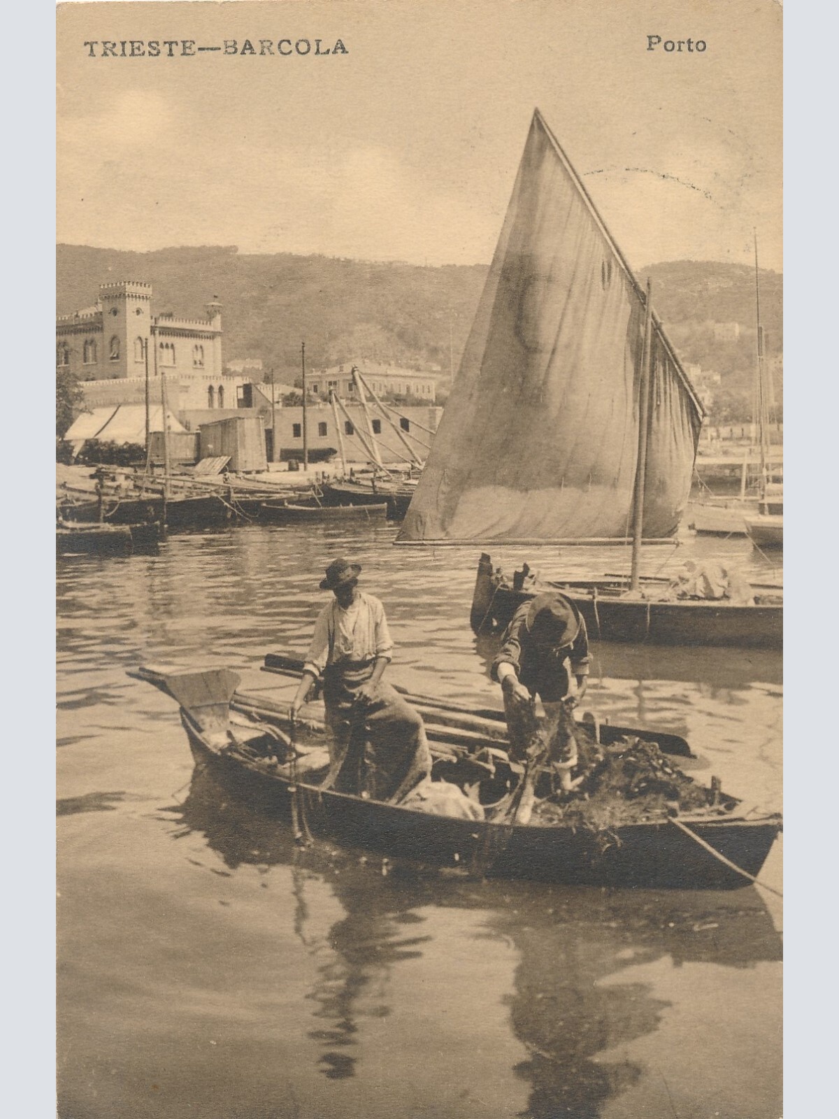 AK aus Trieste Barcola Porto Italien (7979)