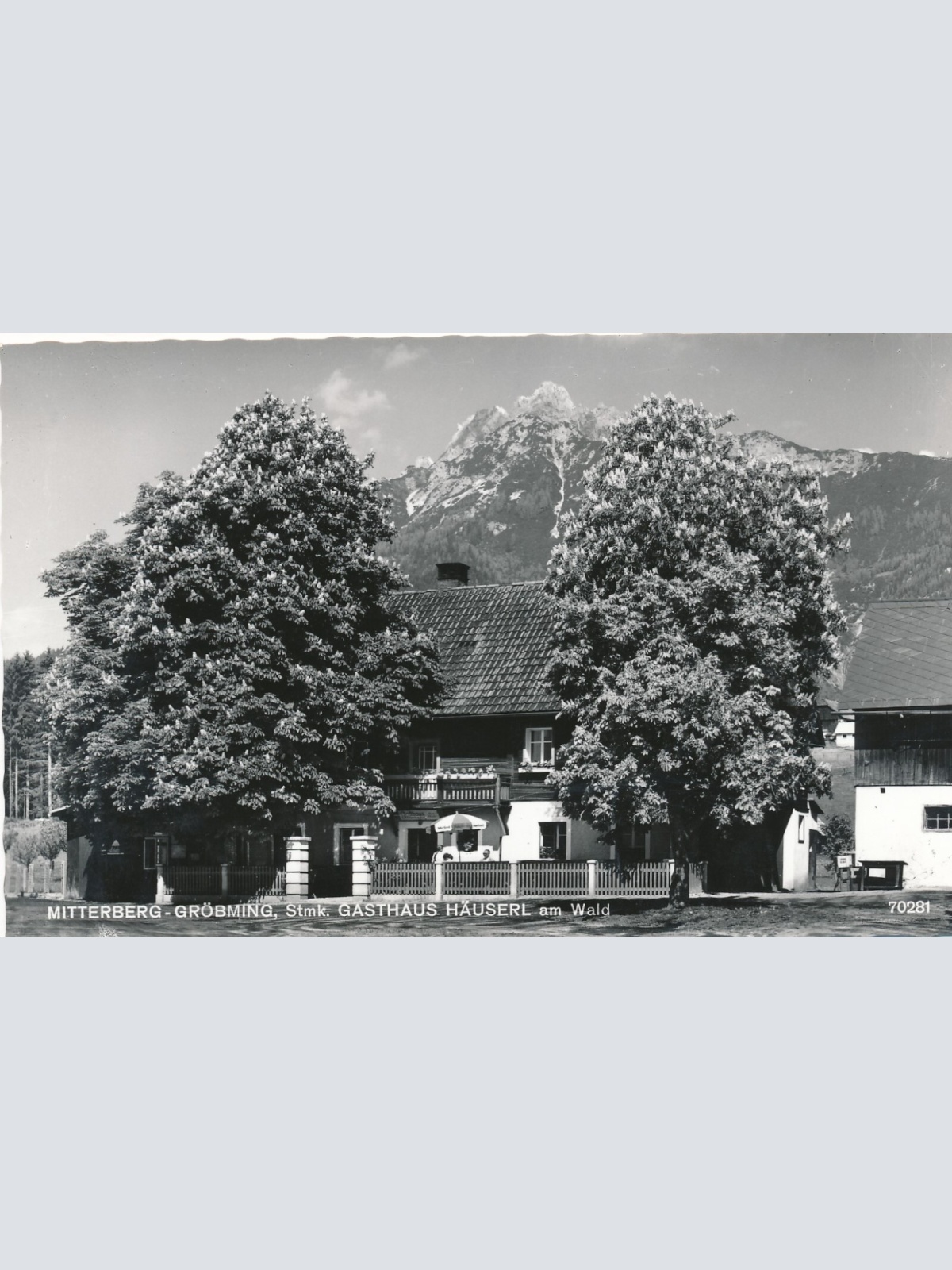 AK aus Mitterberg - Gröbming mit Gasthaus Häuserl Steiermark (8018)