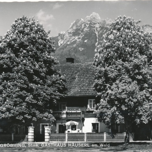 AK aus Mitterberg - Gröbming mit Gasthaus Häuserl Steiermark (8018)