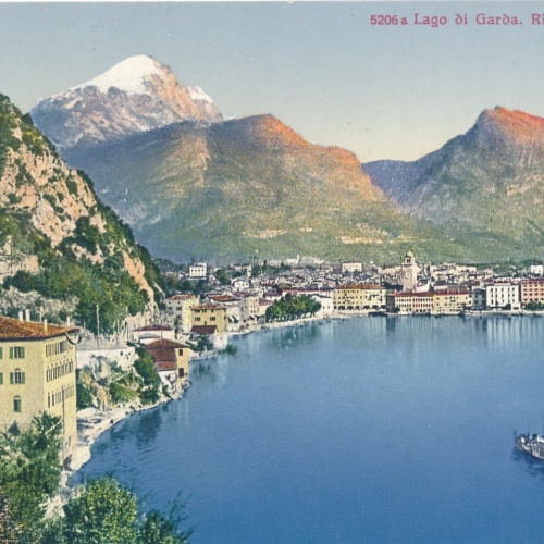 AK aus Lago di Garda Riva veduta generale Italien (7564)