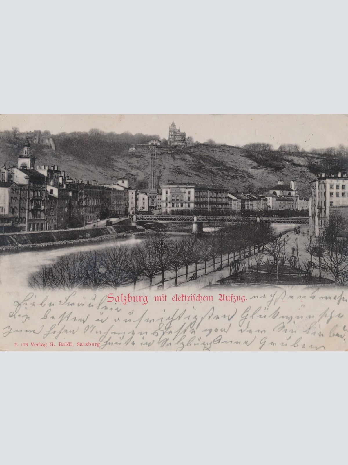 AK aus Salzburg mit Elektrischen Aufzug (7791)
