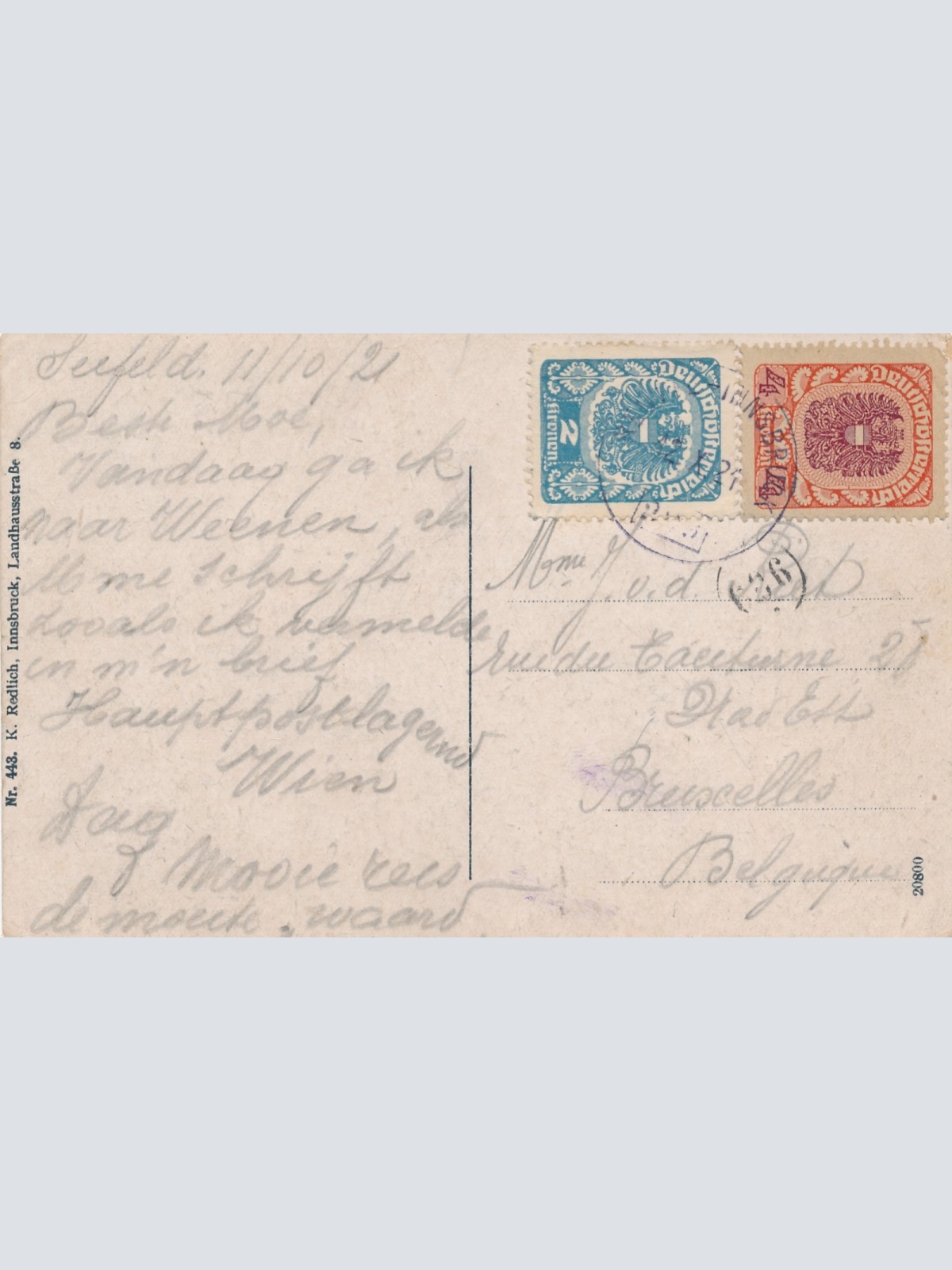 AK aus Seefeld mit dem Hocheder in Tirol Ansichtskarte (7843)