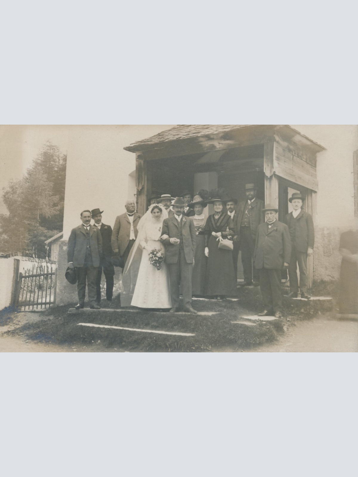 AK Annodazumals von einer Hochzeit mit Familie (7828)