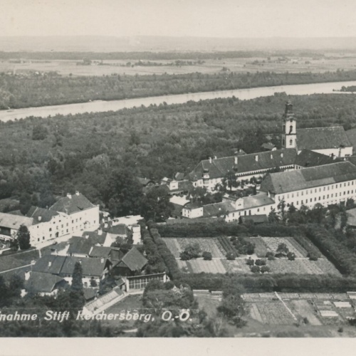 AK vom Stift Kerchersberg Fliegeraufnahme Oberösterreich Ansichtskarte (8208)