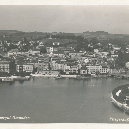 AK aus Gmunden Fliegeraufnahme 316 Oberösterreich Ansichtskarte (8213)