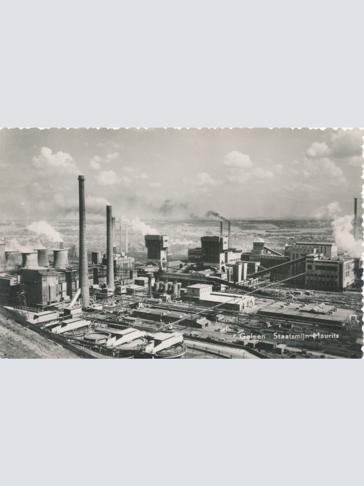 AK aus Geleen Staatsmijn Maurits Fabrik Niederlande (6513)