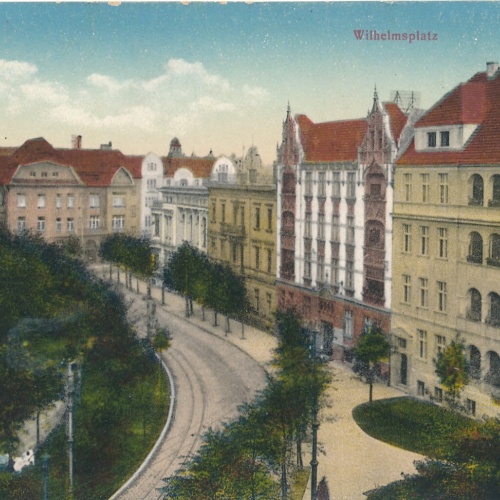 AK aus Kattowitz Wilhelmsplatz Polen Ansichtskarte (8237)