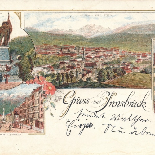 Litho - Karte aus Innsbruck (6535)