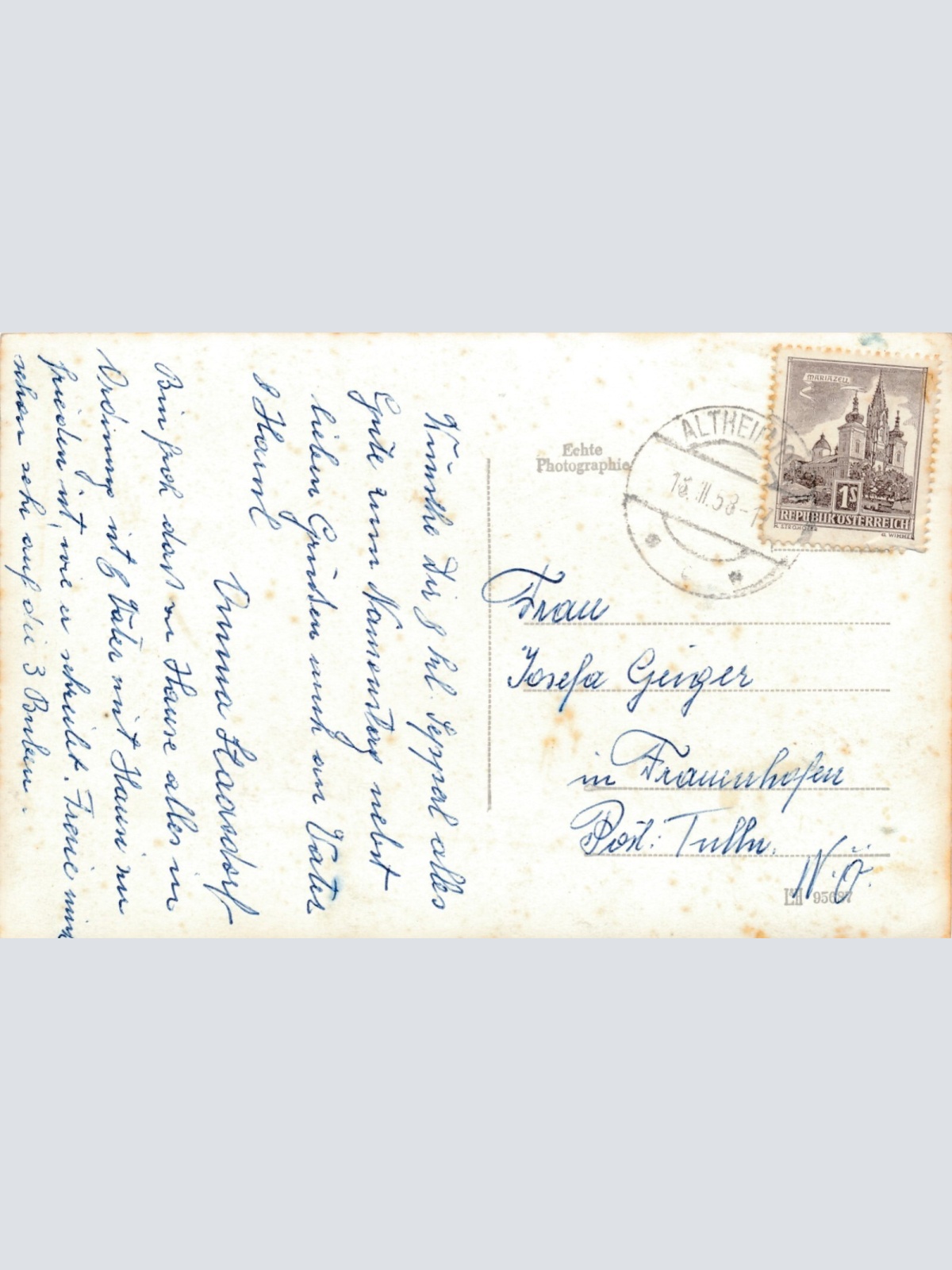 AK aus Altheim Sanatorium Dr.Schwartz Oberösterreich Ansichtskarte (8222)